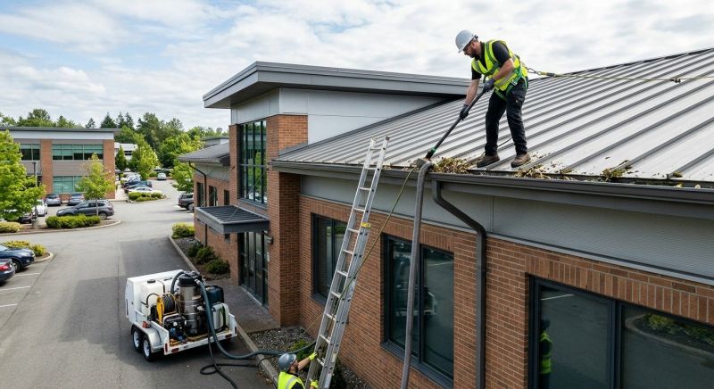 Commercial Downspout Cleaning in Roseville, CA